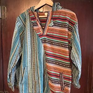 Multicolor Striped Baja Hoodie